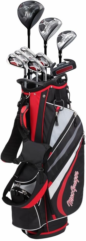MacGregor Golf DCT4000 Golf Clubs Set with Bag, Mens Right Hand (9 Clubs / 13 Pieces)