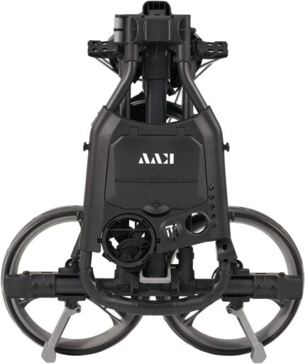 KVV 3 Wheel Compact Flat Folding Design Golf Push-Pull Cart with Lightweight and Sturdy Aluminum Frame