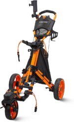 Golf Push Cart 3 Wheel with 360 Swivel Front Wheel,Lightweight and Foldable Walking Golf Cart，One-Click Foldable,with Foot Brake - Image 7