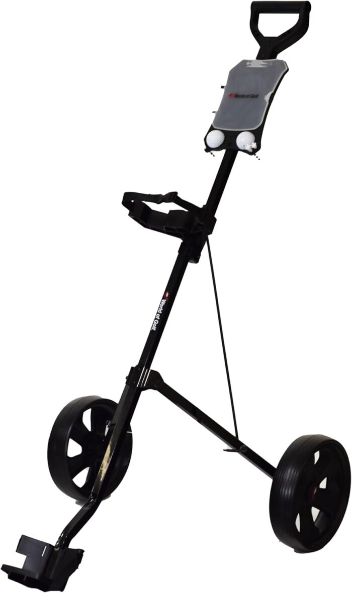 JEF WORLD OF GOLF Deluxe Steel Push Cart - Image 12