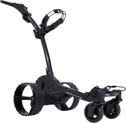 MGI Zip Navigator All Terrain Electric Golf Cart - 36 Hole Battery - Remote Control - (Drink, Umbrella, GPS-Phone)