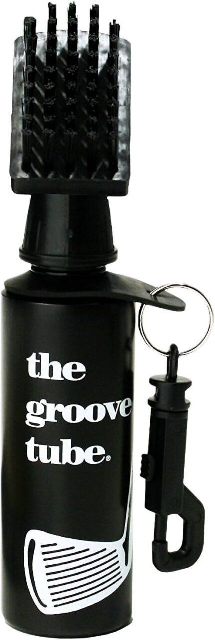 ProActive Sports Groove Tube Golf Club Cleaner Squeeze Bottle Brush , black, 7 1/2 inches tall