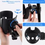Golf Cart Cup Holder with Phone Holder, 2-in-1 Adjustable Universal Cup Phone Holder Front and Rear Seat Armrest Kit Accessories Compatible for EZGO/Club Car/Yamaha & Most Golf Carts - Image 4