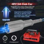 15 Amp Golf Cart Charger for 48 Volt Club Car DS & Precedent Lead Acid Battery with Upgraded 3-Pin Round Plug - Image 2