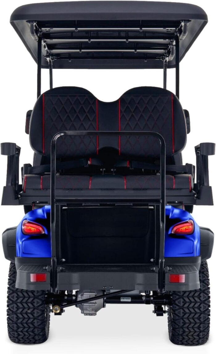 4 Passenger Electric Cart with Lithium Battery, 28 Mile Driving Range, Standard 120V Charging Port, 5,000 Watt Electric Motor, 4 Seats, Golf Cart, UTV, Electric Power Steering, Back Up Cam - Image 6