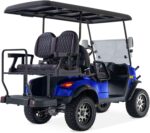 4 Passenger Electric Cart with Lithium Battery, 28 Mile Driving Range, Standard 120V Charging Port, 5,000 Watt Electric Motor, 4 Seats, Golf Cart, UTV, Electric Power Steering, Back Up Cam - Image 5