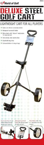 JEF WORLD OF GOLF Deluxe Steel Push Cart - Image 10