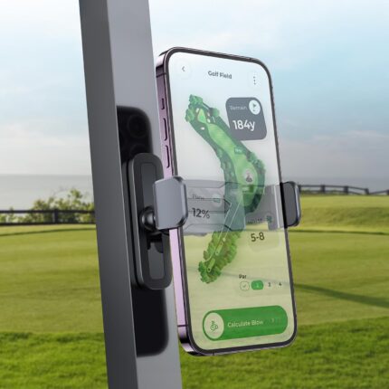 Golf Cart Phone Holder, Strong Magnetic Phone Mount for Golf Cart EZGO/Club Car/Yamaha/Metal Surface, Portable Golf Cart Accessories Fits All 4.7-6.5" Phones