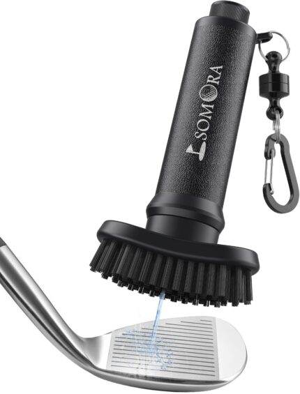 Pro Golf Club Cleaner Water Brush - White Elephant Gifts for Adults, Golf Accessories Golf Gifts for Men, Squeeze Bottle with Nylon Bristles - Golf Clubs Brush with Magnetic Clip, Christmas Mens Gifts