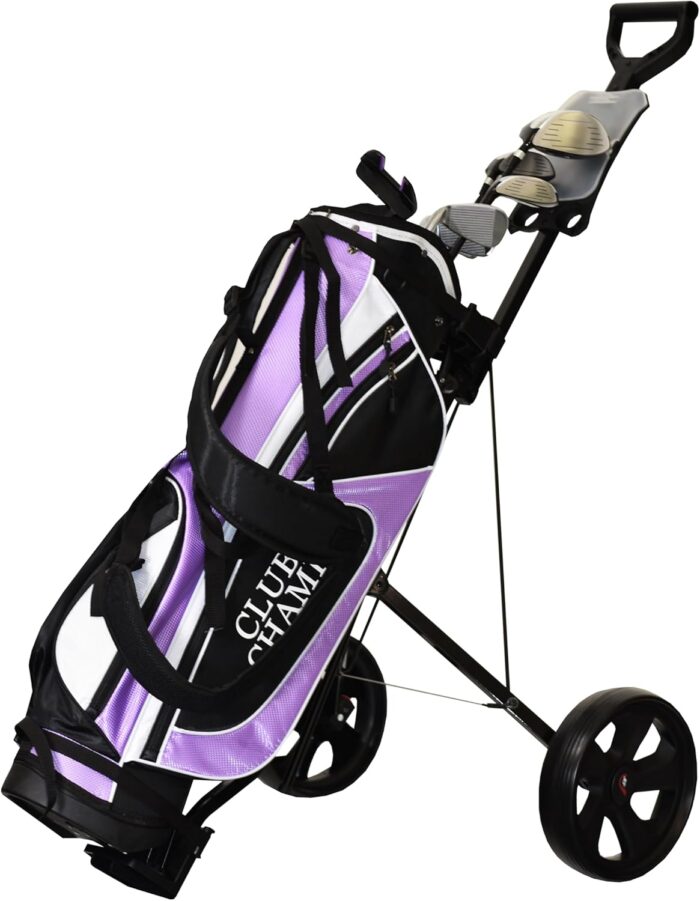 JEF WORLD OF GOLF Deluxe Steel Push Cart - Image 9