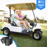 Golf Cart Cup Holder with Phone Holder, 2-in-1 Adjustable Universal Cup Phone Holder Front and Rear Seat Armrest Kit Accessories Compatible for EZGO/Club Car/Yamaha & Most Golf Carts - Image 6