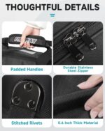 findway Golf Travel Bags for Airlines with Wheels and ABS Hard Case Top, Protect Your Clubs, Waterproof 1680D Oxford Fabric and Oversize Tank Wheels, Lightweight and Easy to Maneuver - Image 6