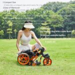 Golf Push Cart 3 Wheel with 360 Swivel Front Wheel,Lightweight and Foldable Walking Golf Cart，One-Click Foldable,with Foot Brake - Image 5
