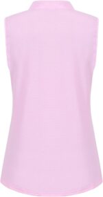 Womens Sleeveless Golf Polo Shirts Lightweight Tennis Sport Tops - Image 2
