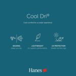 Hanes Sport Men's Polo Shirt, Men's Cool DRI Moisture-Wicking Performance Polo Shirt, Jersey Knit Performance Polo Shirt - Image 5