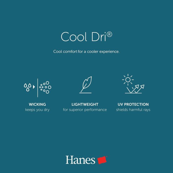 Hanes Sport Men's Polo Shirt, Men's Cool DRI Moisture-Wicking Performance Polo Shirt, Jersey Knit Performance Polo Shirt - Image 5