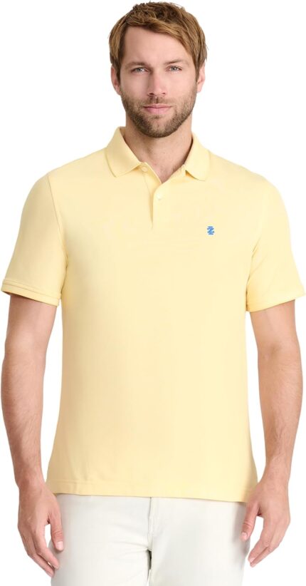 IZOD Men's Advantage Performance Short Sleeve Polo Shirt