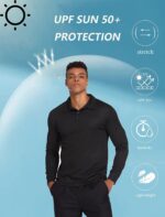 Deyeek Men's Polo Shirts Long Sleeve Golf Polo Shirts for Men Quick Dry UPF 50+ Sun Protection Polos Casual Collared Shirts - Image 5