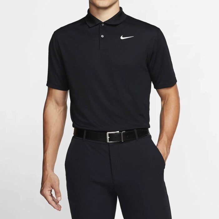 Nike Men's Nike Dri-fit Victory Polo, Black/White, Large - Image 3