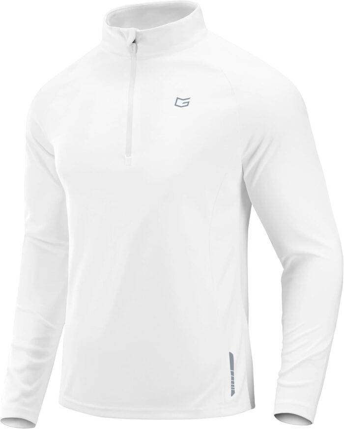 G Gradual Men's Running Shirts Long Sleeve Athletic Shirt Lightweight Quick Dry Quarter Zip Pullover for Men Workout Gym Golf - Image 1