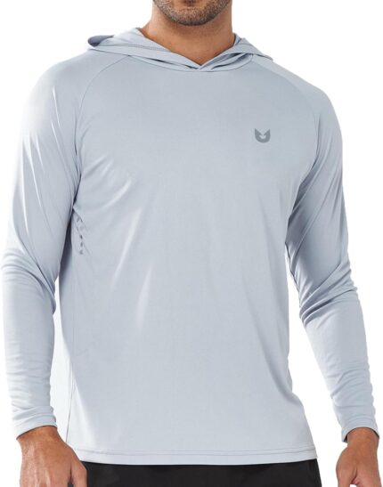 NORTHYARD Men's UPF 50+ Hoodie Shirts Long Sleeve Sun Protection Fishing Swim Lightweight UV SPF Running Rash Guard Quick Dry