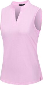 Womens Sleeveless Golf Polo Shirts Lightweight Tennis Sport Tops