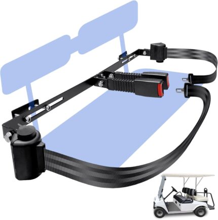 Universal Golf Cart Seat Belt Bracket Kit for EZGO, Club Car, Yamaha