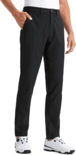 CRZ YOGA Men's All Day Comfy Golf Pants - 28"/30"/32"/34" Quick Dry Lightweight Work Casual Trousers with Pockets