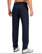 Soothfeel Men's Golf Pants with 5 Pockets Slim Fit Stretch Sweatpants Casual Travel Dress Work Pants for Men - Image 3