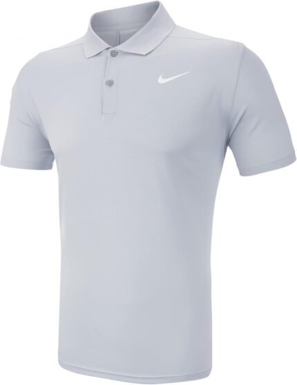Nike Men's Nike Dri-fit Victory Polo, Sky Grey/White, Medium
