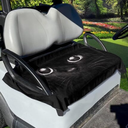 Suobstales Golf Cart Seat Covers/Seat Towel, Breathable Golf Cart Seat Cushions Golf Blanket Golf Club Car Accessories