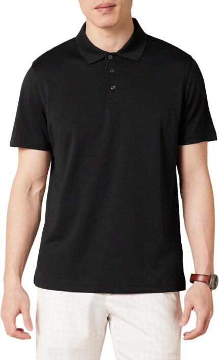 Amazon Essentials Men's Golf Polo Shirt, Short Sleeve, Dri Fit, Slim-Fit, Quick-Dry