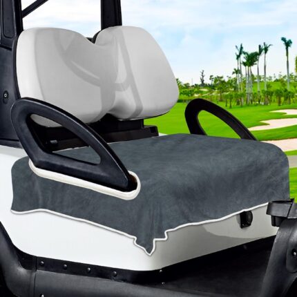 YOKYHOM Golf Cart Seat Covers, Premium Solid Color Golf Cart Seat Towel Blanket, 100% Microfiber, Soft and Comfortable, Fits EZGO, Club Car, and More 2-Seat Golf Carts, 51''x 31''