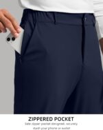 Soothfeel Men's Golf Pants with 5 Pockets Slim Fit Stretch Sweatpants Casual Travel Dress Work Pants for Men - Image 4