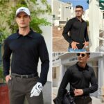 Deyeek Men's Polo Shirts Long Sleeve Golf Polo Shirts for Men Quick Dry UPF 50+ Sun Protection Polos Casual Collared Shirts - Image 2