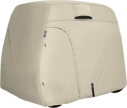 Explore Land 600D Waterproof Golf Cart Cover Universal Fits for Most Brand 2/4/6 Passenger Car (3 Sizes Option)