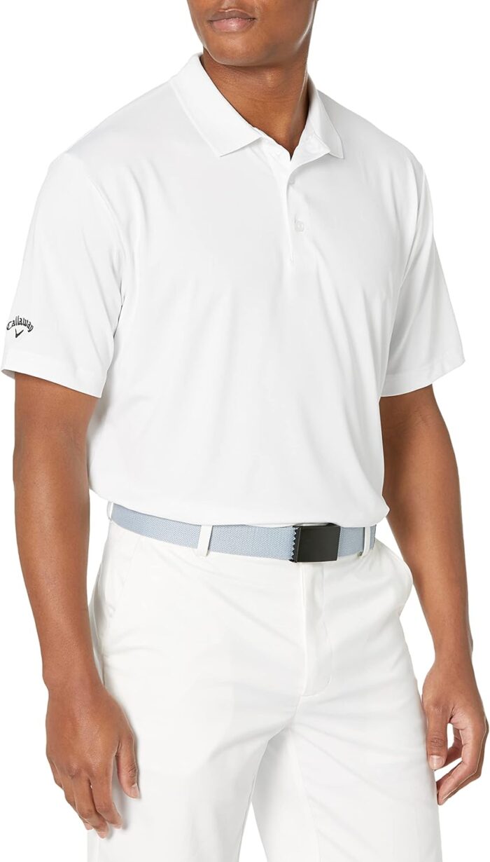 Callaway Men's Solid Opti-dri Short Sleeve Golf Polo Shirt with Stretch Fabric, Sun Protection, Extended (Sizes Small-4xl) - Image 1