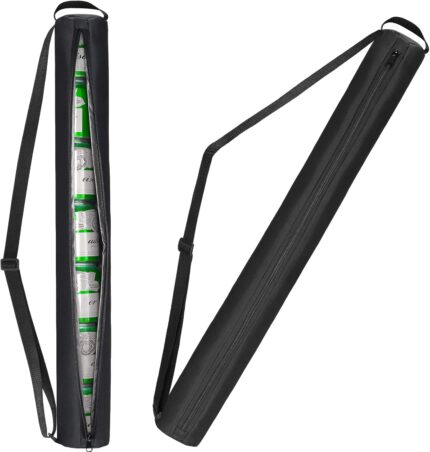 Beer Sleeve for Golf Bag,7-Can Insulated Cooler Sleeve, Beer Drink Accessories Sling Cooler Fits Most Golf Bags Styles and Types