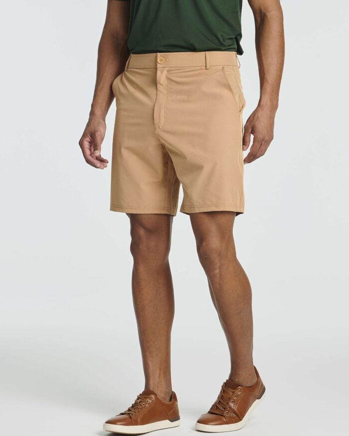Real Essentials 3 Pack: Mens 7" Golf Shorts Pockets - Flat Front Casual Work Workout Active Hiking Sport - Image 3