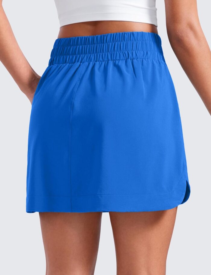 CRZ YOGA High Waisted Golf Skirts for Women A Line Tennis Athletic Casual Skort with Inner Shorts Pockets - Image 2