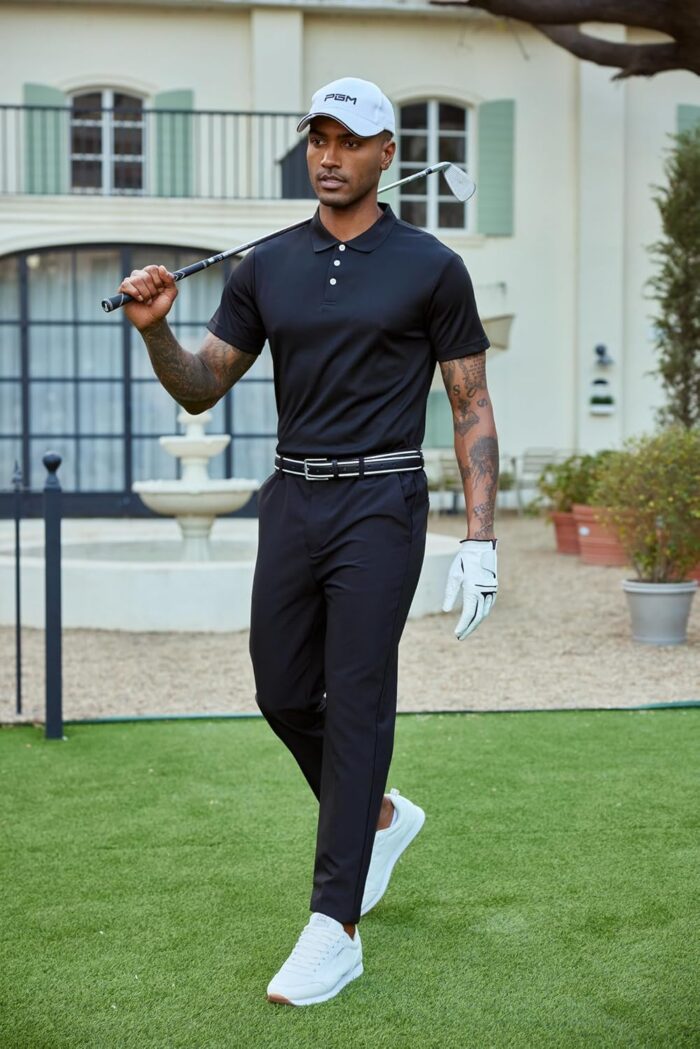 PINSPARK 1/3/4/5 Pack: Golf Polo Shirts for Men Multipacks Quick Dry Short Sleeve Collared Shirt Slim Fit Casual Polos Shirt - Image 3