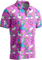 Funny Golf Shirts for Men,Mens Hawaiian Shirts Short Sleeve Novelty Crazy Golf Shirts - Image 2
