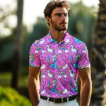 Funny Golf Shirts for Men,Mens Hawaiian Shirts Short Sleeve Novelty Crazy Golf Shirts - Image 5