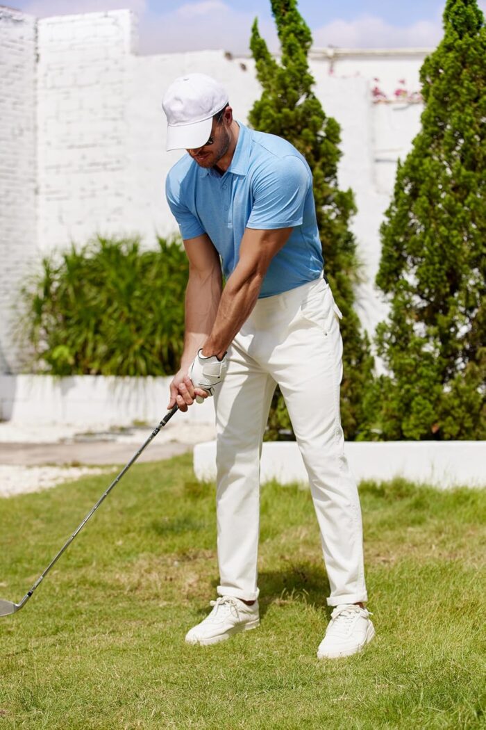 COOFANDY Men's Polo Shirt Golf Quick Dry Performance Short Sleeve Moisture Wicking Athletic Polo Collared Tennis T-Shirt - Image 2