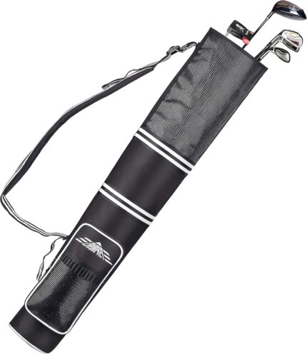 Champkey Professional Golf Sunday Bag (Carry 3-9 Clubs) - 6 Carry Pockets & Adjustable Sling Strap Golf Carry Bag Ideal for Golf Course & Travel