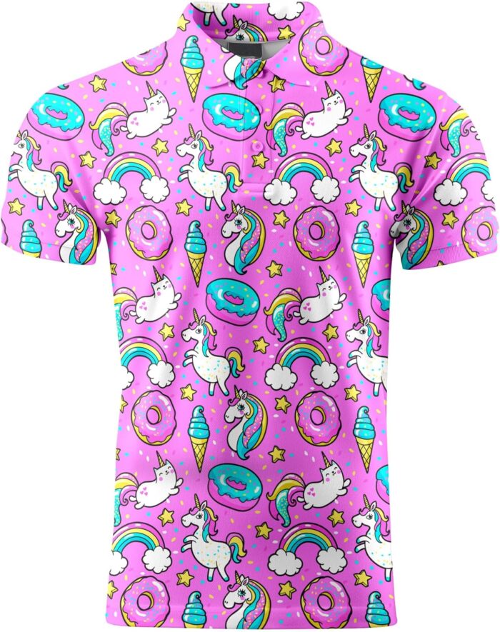 Funny Golf Shirts for Men,Mens Hawaiian Shirts Short Sleeve Novelty Crazy Golf Shirts - Image 1