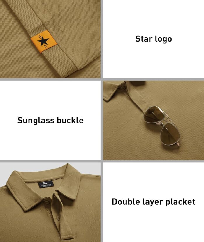 ZITY 3 Pack Mens Polo Shirt Short Sleeve Sports Performance Business Casual Golf Shirts for Men Collared Tactical T-Shirts - Image 2