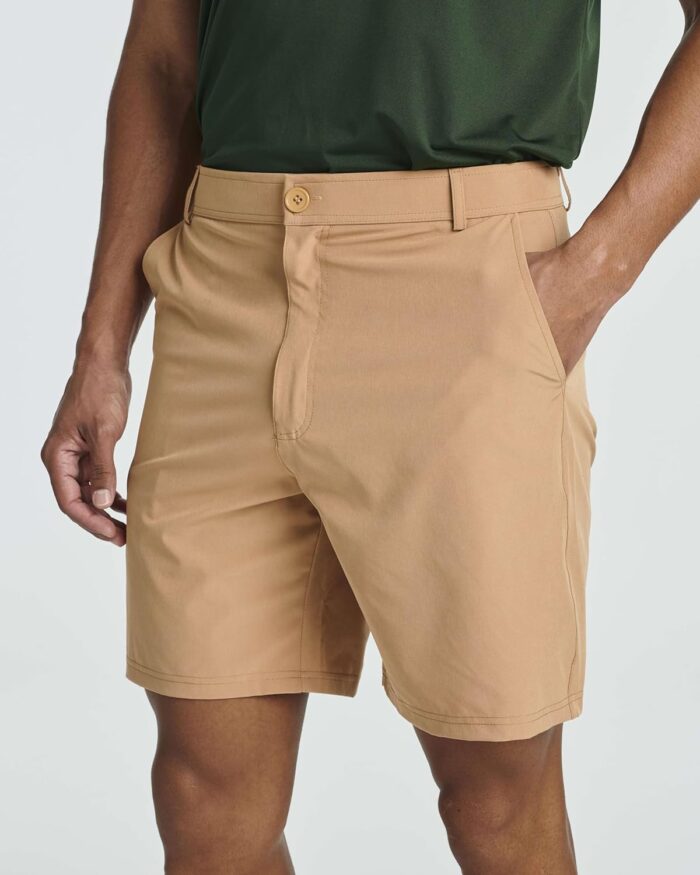 Real Essentials 3 Pack: Mens 7" Golf Shorts Pockets - Flat Front Casual Work Workout Active Hiking Sport - Image 5