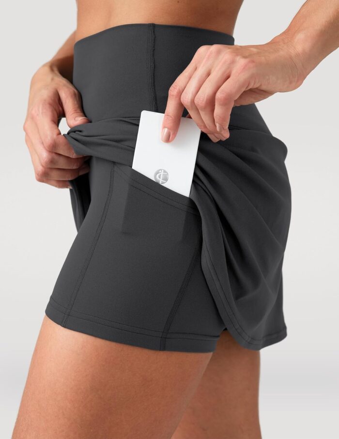 Colorfulkoala Dreamlux Skirts for Women High Rise Athletic Golf Tennis Skorts Built-in Shorts with Pockets - Image 2