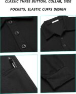 Deyeek Men's Polo Shirts Long Sleeve Golf Polo Shirts for Men Quick Dry UPF 50+ Sun Protection Polos Casual Collared Shirts - Image 3